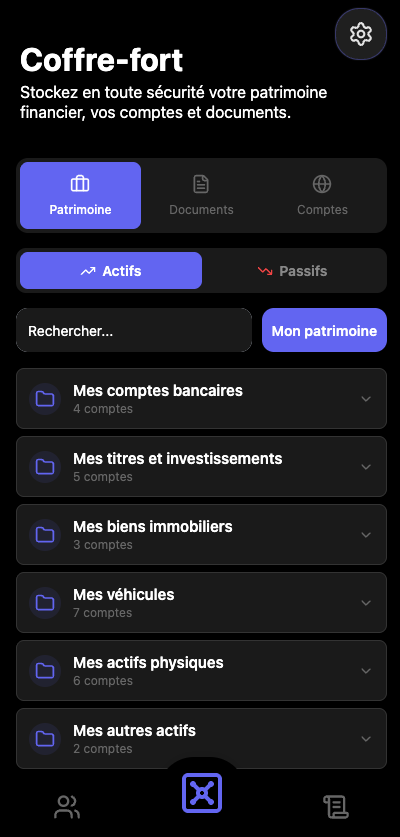 Vue générale du coffre-fort Heirion