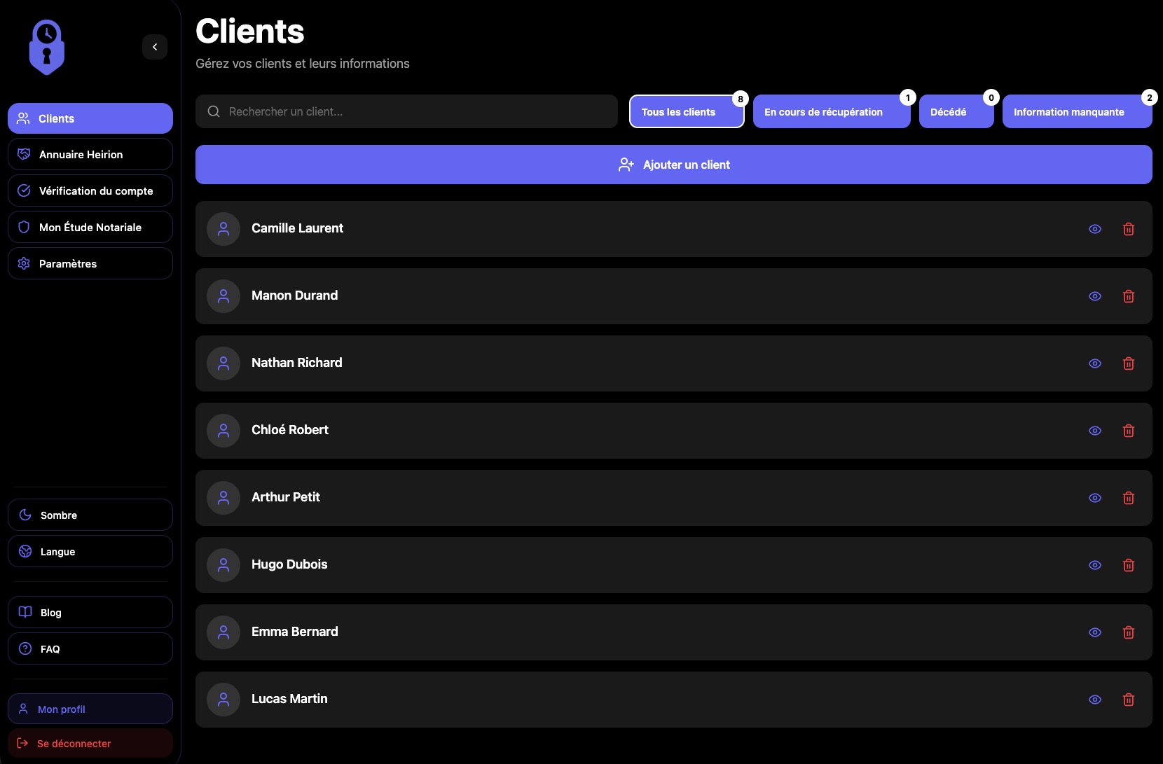 Espace Notaire Heirion